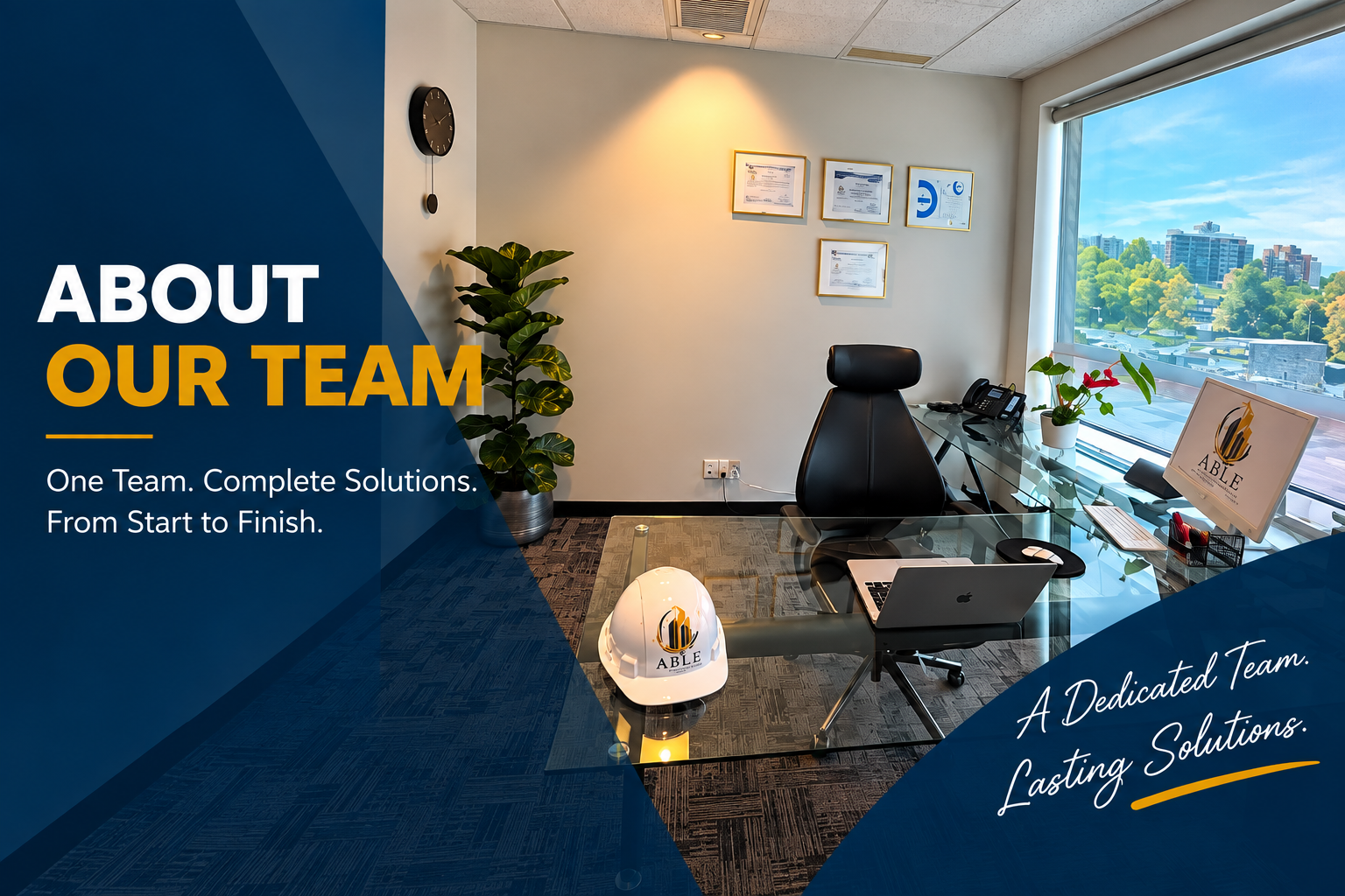 About Our Team — One Team. Complete Solutions. From Start to Finish.