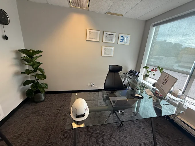 Inside the Groupe Able office, Unit 250